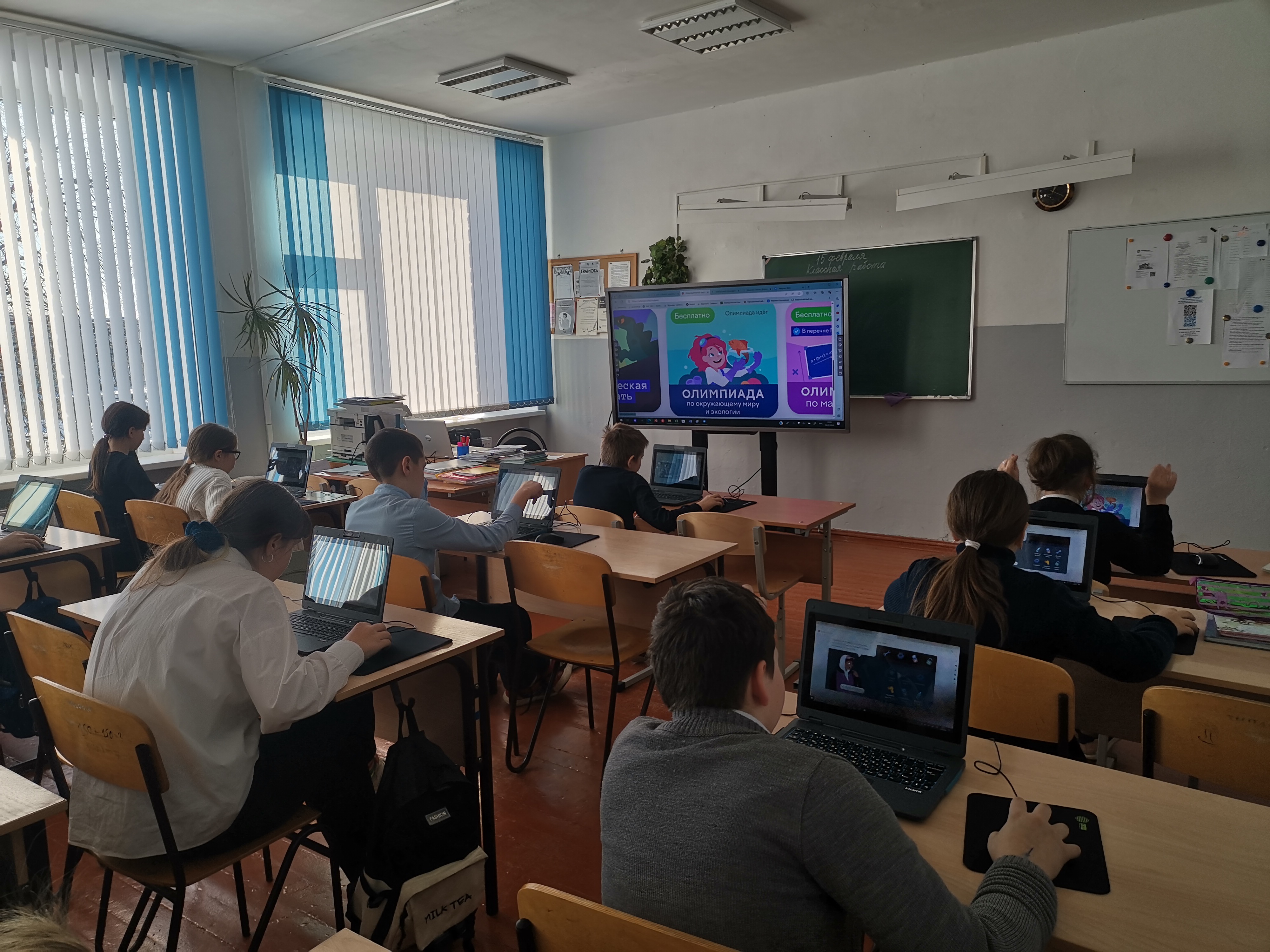 С 6 февраля по 4 марта в школе проходит Олимпиада по окружающему миру и экологии.